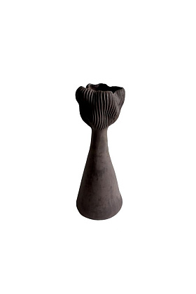 Ваза керамическая Черный Цветок Средняя
