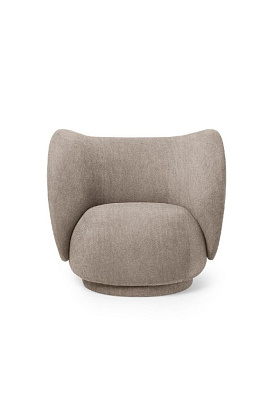 Кресло Rico Lounge Chair Boucle Sand