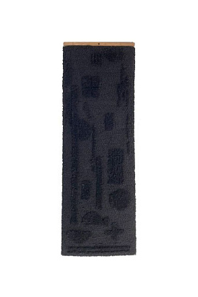 Декоративное панно из хлопка «Черный»