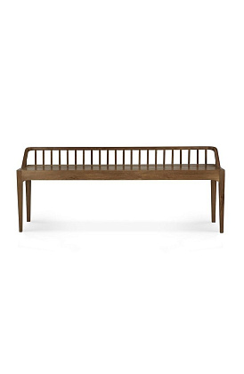 Скамья Spindle Bench Reclaimed Teak