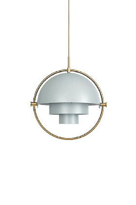 Светильник потолочный Multi-Lite Pendant Sea Grey Semi Matt Brass Ø32