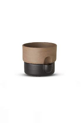 Кашпо Oasis Flowerpot Small Black Brown