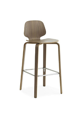 Полубарный стул My Chair Barstool Walnut 65 см