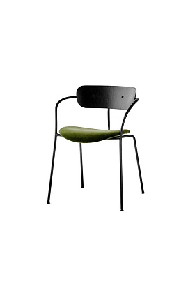 Стул Pavilion AV4 Walnut Green Black Base