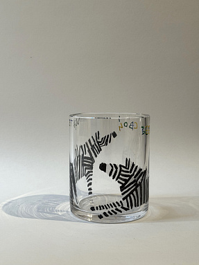 Стакан хрустальный из серии Зебры - 1, авторская работа