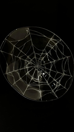 Ваза хрустальная авторская Паутинка