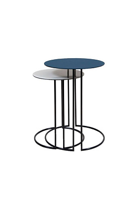 Столики Nesting Blue Cream набор 2 шт