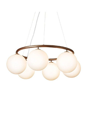 Светильник потолочный Miira 6 Circular Dark Bronze Opal