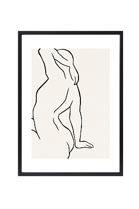 Арт-принт в багете Муза светлая III 50х70