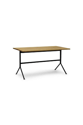 Стол Kip Desk Black Steel Oak