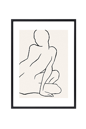 Арт-принт в багете Муза светлая I 50х70