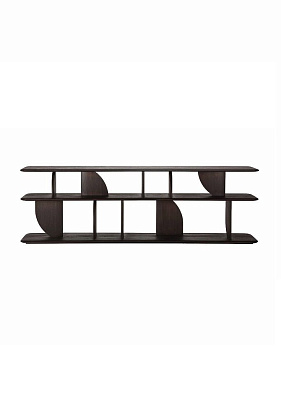 Консоль Geometric Sofa Console Teak Dark Brown