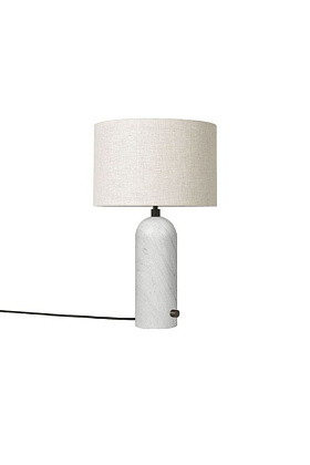 Светильник настольный Gravity Table Small Canvas Shade White Marble