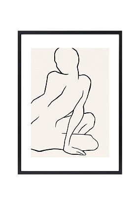 Арт-принт в багете Муза светлая I 40х50