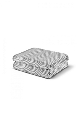 Плед Meyzer White Grey 130х180