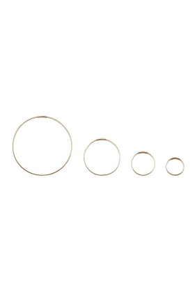 Тонкие серьги-кольца 1919 L