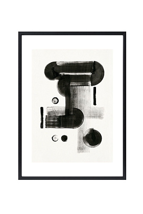 Арт-принт в багете Монохром-Траектория 60х80