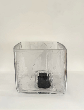 Ваза хрустальная авторская Куб